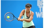 BIRMINGHAM, ENGLAND - JUNE 14:  Casey Dellacqua of Austria in action during the semi-final match against Barbora Zahlavova Strycova of the Czech Republic during day six of the Aegon Classic at Edgbaston Priory Club on June 14, 2014 in Birmingham, England.  (Photo by Jordan Mansfield/Getty Images for Aegon)